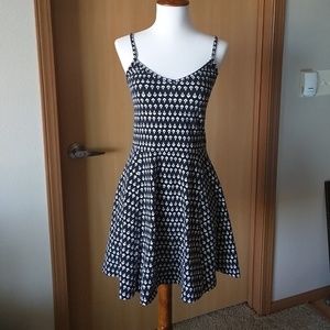 SO Black and White Stretchy Sundress